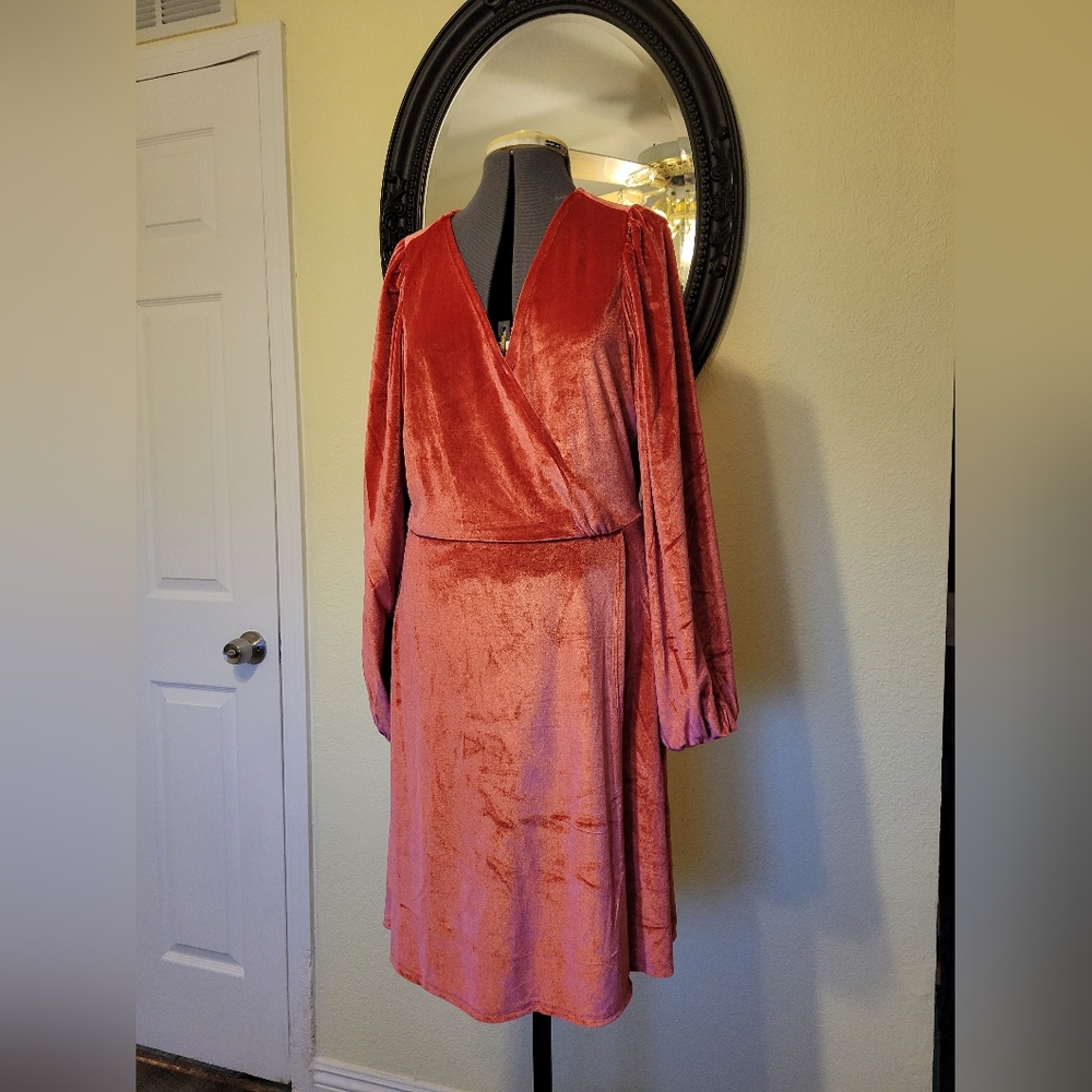 Harlow and Rose Rust colored dress